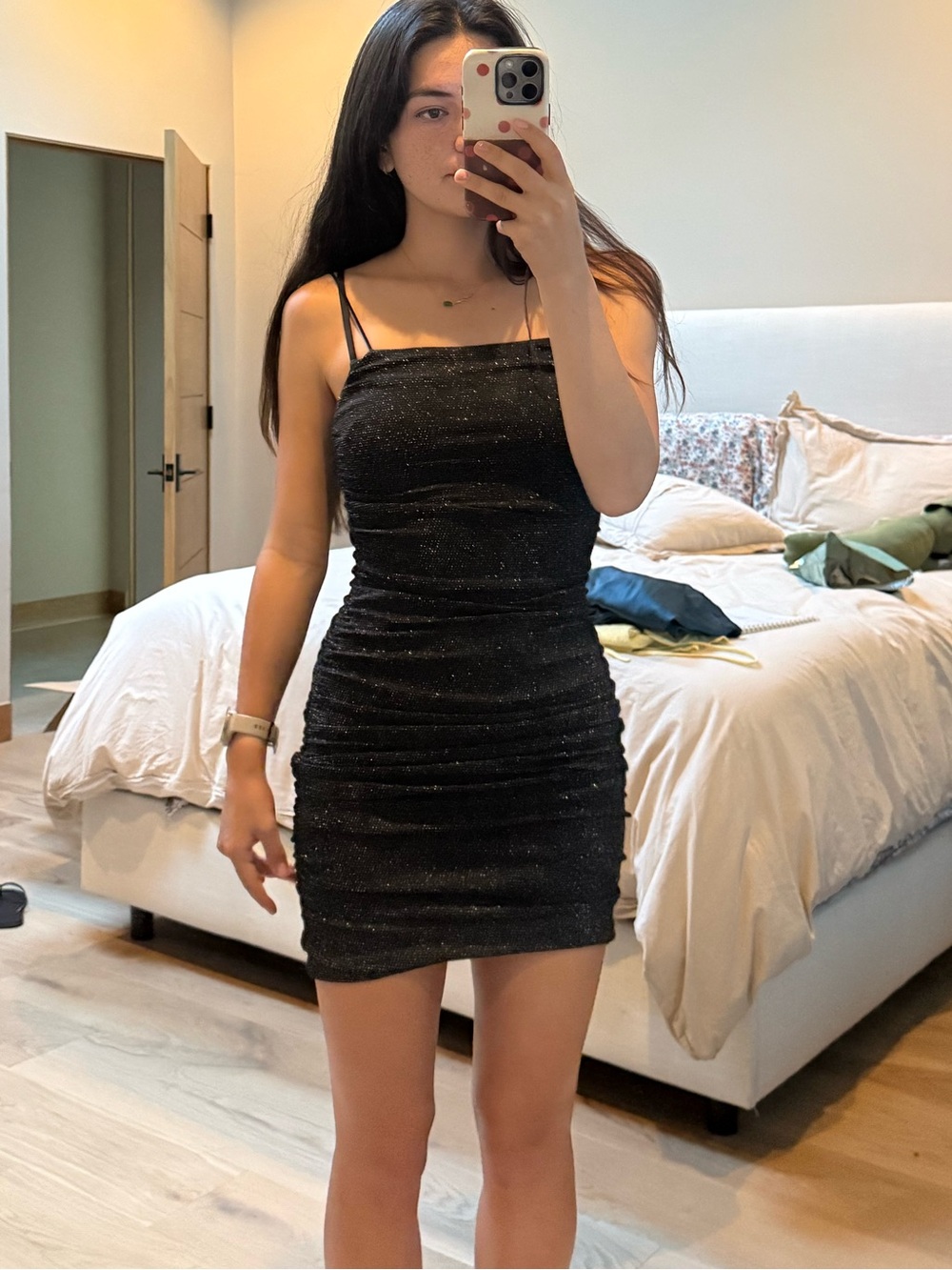 Princess Polly back sparkly mini dress size 4